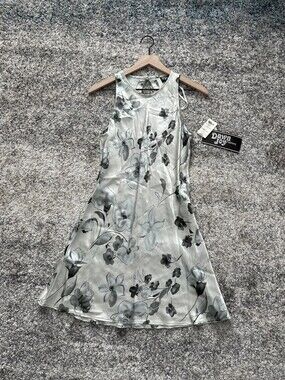 Dawn Joy Fashions Women's Evening Dress Gray Floral Size 5/6